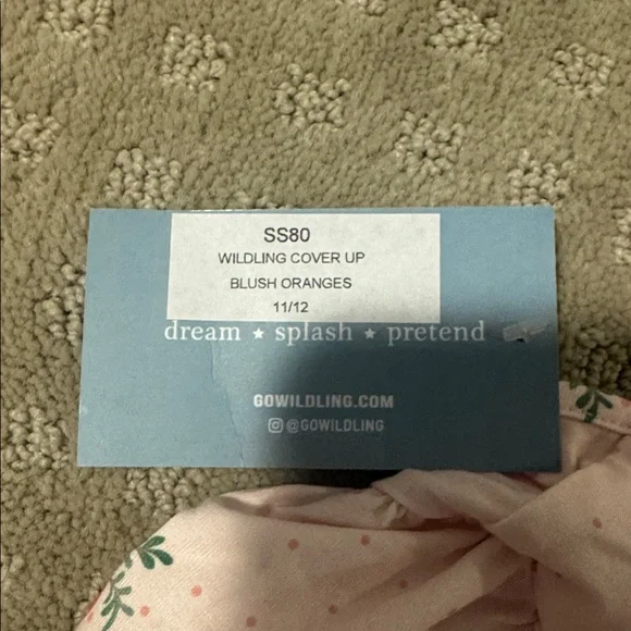 Orange blossoms Wildling cover up size 11/12 - Picture 2 of 4